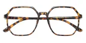 Polygon Eyeglasses, Full Frame Tortoise TR90 - FP2957