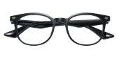 Oval Eyeglasses, Full Frame Black TR90 - FP2959