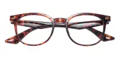 Oval Eyeglasses, Full Frame Red Tortoise TR90 - FP2962
