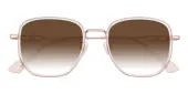 Square Sunglasses, Full Frame Crystal/Rose Gold Plastic - SUP1712