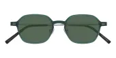 Polygon Sunglasses, Full Frame Green Plastic - SUP1715