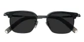 Square Sunglasses, Full Frame Black Plastic - SUP1717