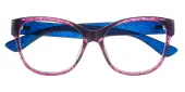 Oval Eyeglasses, Full Frame Purple TR90 - FP3003