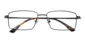 Rectangle Eyeglasses, Full Frame Black Titanium - FT0724