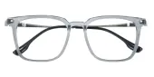 Square Eyeglasses, Full Frame Gray Titanium|TR90 - FT0731