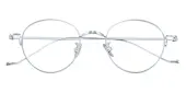 Oval Eyeglasses, Full Frame Silver Titanium - FT0732