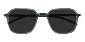 Polygon Sunglasses, Full Frame Gunmetal Plastic - SUP1740