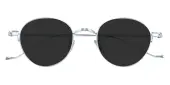 Oval Sunglasses, Full Frame Silver Titanium - SUP1769