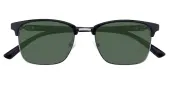 Rectangle|Browline Sunglasses, Full Frame Black TR90|Metal - SUP1786