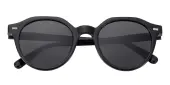 Polygon Sunglasses, Full Frame Black Plastic - SUP1795