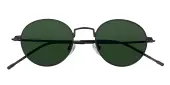 Round Sunglasses, Full Frame Black Metal - SUP1788
