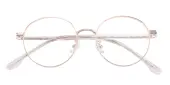 Round Eyeglasses, Full Frame Rose Gold Metal - FM1925