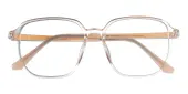 Square Eyeglasses, Full Frame Light Orange TR90 - FP3008