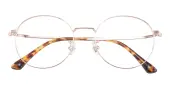 Round Eyeglasses, Full Frame Rose Gold Titanium - FT0737