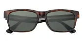 Rectangle Sunglasses, Full Frame Tortoise TR90 - SUP1807