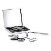 Razor MDThe Well Mannered Groom Kit: Razor + Grooming Scissors + Nail Clipper + Brush + Box 4pcs+1box