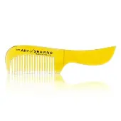 The Art Of ShavingHorn Mustache Comb - Black Suedine 1pc