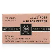 ApivitaNatural Soap With Rose & Black Pepper 125g/4.41oz