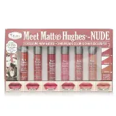 TheBalmMeet Matt(e) Hughes 6 Mini Long Lasting Liquid Lipsticks Kit  - Nude 6x1.2ml/0.04oz