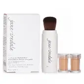 Jane IredalePowder Me Refillable Brush (1x Brush, 2x Refills) - Golden 2x2.5g/0.09oz