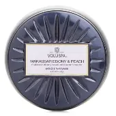 VoluspaMini Tin Candle - Makassar Ebony & Peach 127g/4.5oz