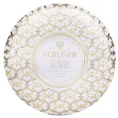 Voluspa3 Wick Decorative Tin Candle - Suede Blanc 340g/12oz