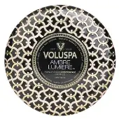 Voluspa3 Wick Decorative Tin Candle - Ambre Lumiere 340g/12oz