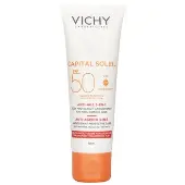 VichyCapital Soleil Anti-Ageing 3-In-1 Daily Antioxidant Sun Care SPF 50 - Anti-Wrinkles, Elasticity, Radiance 50ml/1.69oz