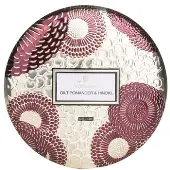 Voluspa3 Wick Decorative Tin Candle - Gilt Pomander & Hinoki 340g/12oz