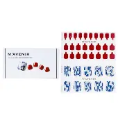 MavenirNail Sticker (Patterned) - # Shell We Burgundy Pedi 36pcs