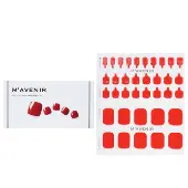 MavenirNail Sticker (Red) - # Red Sangria Pedi 36pcs