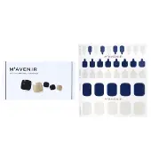 MavenirNail Sticker (Blue) - # Navy Gold Topaz Pedi 36pcs