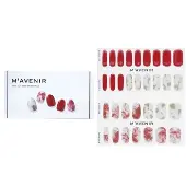MavenirNail Sticker (Red) - # Vino Splash Nail 32pcs