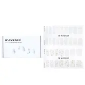 MavenirNail Sticker (White) - # Silver Wedding Ring Nail 32pcs
