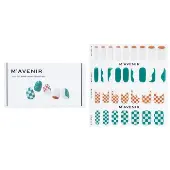 MavenirNail Sticker (Patterned) - # Wave Checkerboard Nail 32pcs