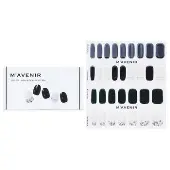 MavenirNail Sticker (Black) - # Shell With Milky Way Nail 32pcs