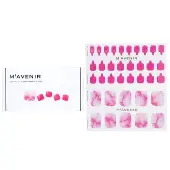 MavenirNail Sticker (Pink) - # Cherry Marble Pedi 36pcs