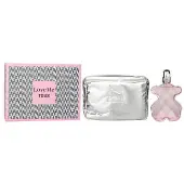 TousLove Me Eau De Parfum Coffert :  Eau De Perfum 90ml + Bag 2pcs