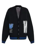 Off White 00 Glide Diag Vars Knit Cardigan