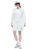 SPORTY & RICH White Serif sweatshirt
