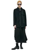 Y's Flannel jacket with stitching