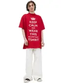 Balenciaga Red oversize T-shirt