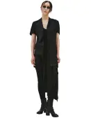 Yohji Yamamoto Asymmetric short-sleeved jacket