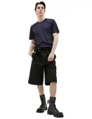 OAMC Black cotton shorts