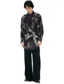 Yohji Yamamoto Monoprint silk shirt