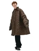 Raf Simons Oversized quilted jacket in brown