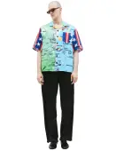 MARINE SERRE Multicolor patchwork shirt