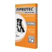 Fiprotec Spot-On For Medium Dogs 22-44lbs (Orange) 3 Pack