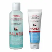 Dermcare Malaseb & Pyohex Combo 250ml Shampoo + 100ml Conditioner 1 Combo Pack