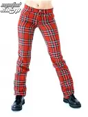 pants women Black Pistol - Tartan Pants Red-Green 40